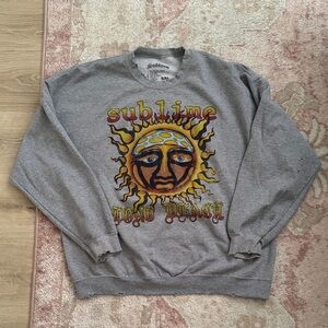 Sublime Gray Graphic Women's Sweatshirt
